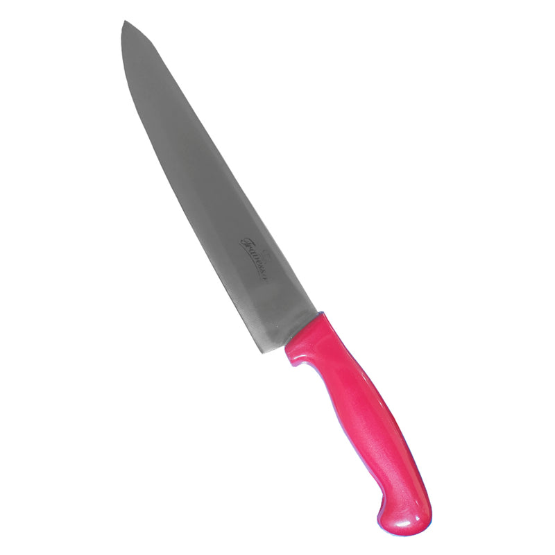 Cuchillo Profesional para Chef Oblicuo de 12" color Rojo Trv