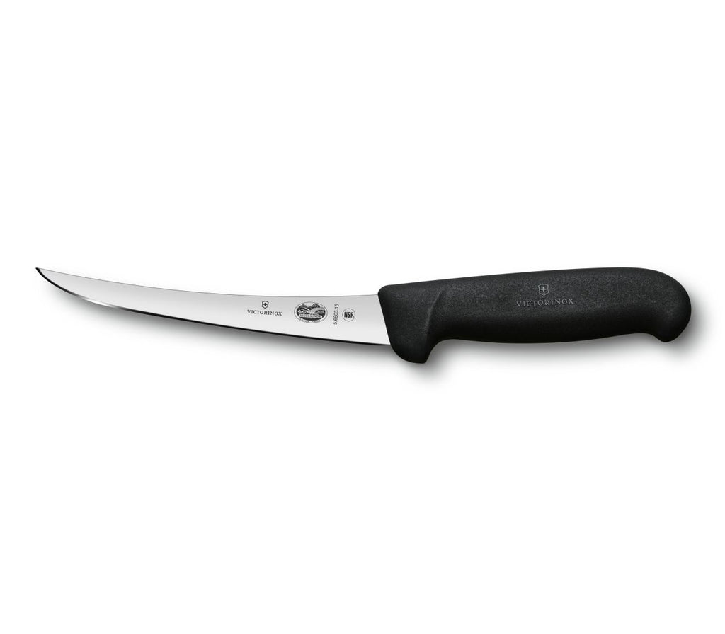 Cuchillo Deshuesador Curvo de 15 cm Mango Fibrox Negro Victorinox
