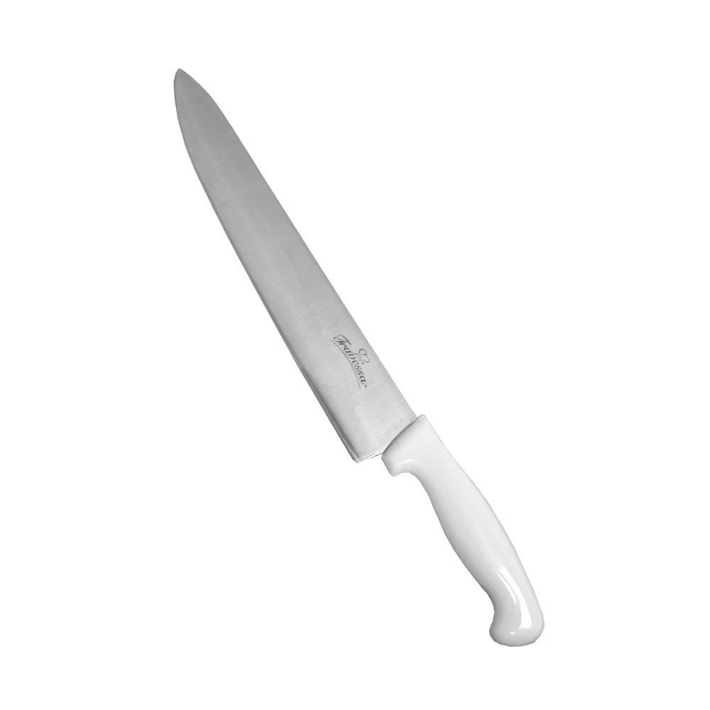 Cuchillo Profesional para Chef Oblicuo de 10" color Blanco Trv