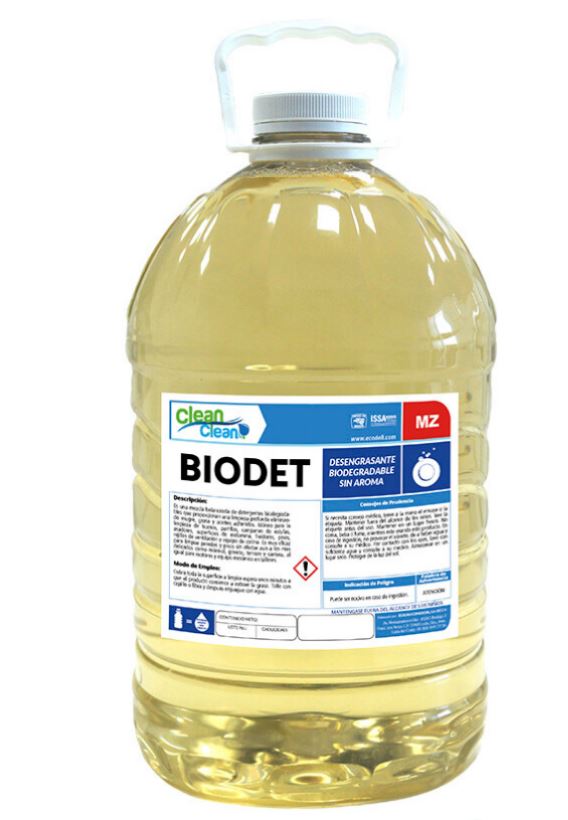 Desengrasante líquido con detergente Biodet 5 Lt