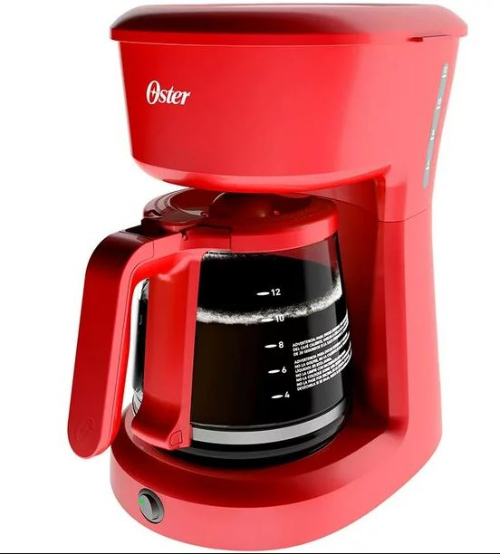 Cafetera 12 tazas color rojo Oster 2118199 SES